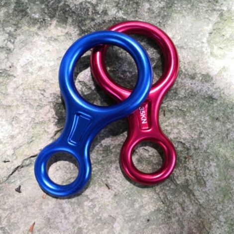 Descendeur 8 pour corde 8-13 mm – Résistance 35 kN, idéal escalade (1/5)