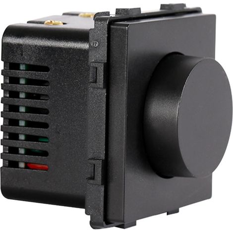 Interruptor Regulador LED TRIAC Modern Negro