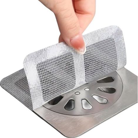 40 Filtre cheveux, Adhésif renforcé, Transparent, Pour douche et baignoire (1/5)