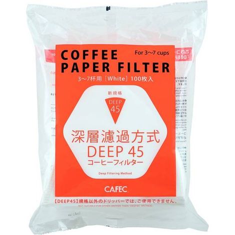 Filtro Cafec - profundo 45 blanco 100 unidades. DDF-100W (1/5)