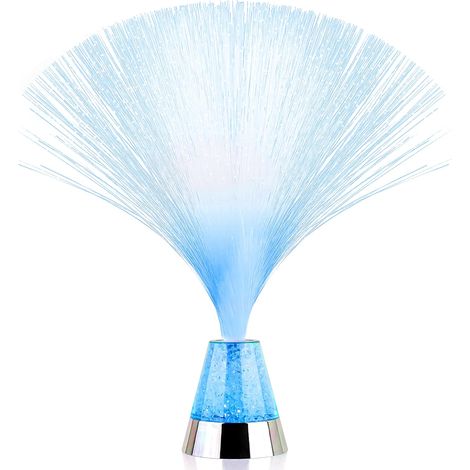 1 Lampe en fibres optiques, Effet lumineux bleu, Veilleuse apaisante, Chambre d'enfant