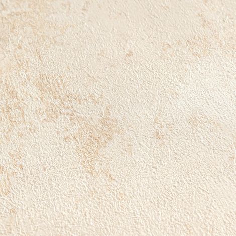 Papier peint aspect crépi Profhome 786292 papier peint intissé gaufré à chaud texturé avec des accents métalliques mat crème brun-beige blanc perlé ivoire clair 5,33 m2