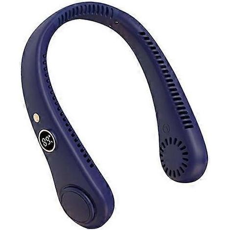 Filiyano-Ventilateur de cou portable, ventilateur suspendu sans pales à 5 vitesses, rechargeable, flux d'air à 360°, ventilateur personnel (1/5)