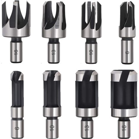 8PCS HSS Holz Plug Cutter Holz Schneiden Werkzeug Plug Bohrer Bits Holz Plug Cutter Bohrer Bits 6mm/10mm/13mm/16mm