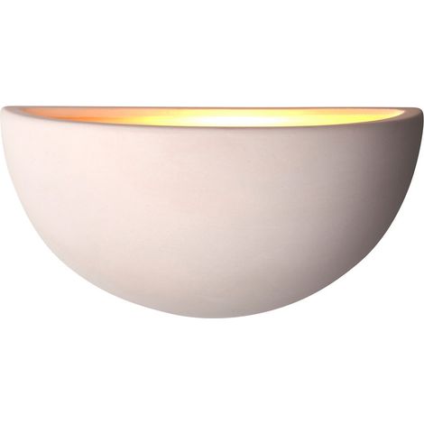 Endon Pride - Lampada da parete per interni a 1 luce in ceramica non smaltata, E27 (1/5)