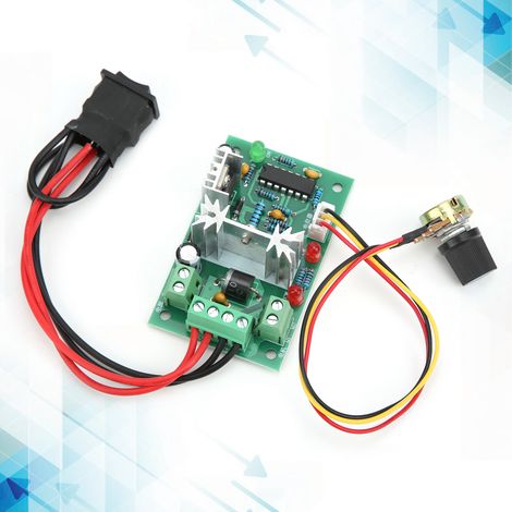 Contrôleur CC PWM 10 V/12 V/24 V/36 V avec inverseur de sens de rotation pour la commande de vitesse des moteurs CC (1/5)