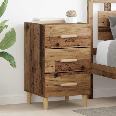 Cabinet de chevet-Table de nuit-Table de chevet Bois ancien 40 x 40 x 66 cm Bois d'ingénierie 729976 (1/5)