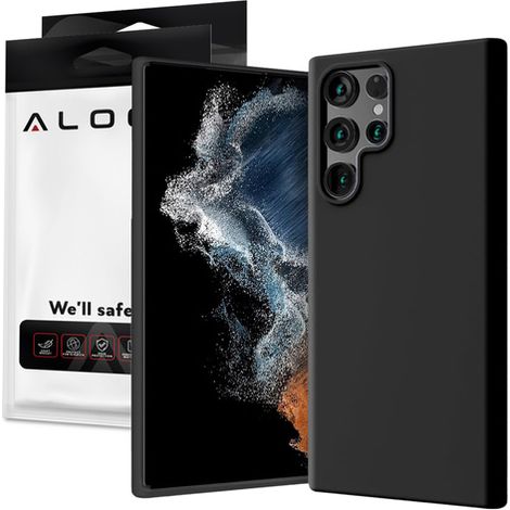 Coque fine et souple Alogy pour Samsung Galaxy S22 Ultra, noire (1/5)