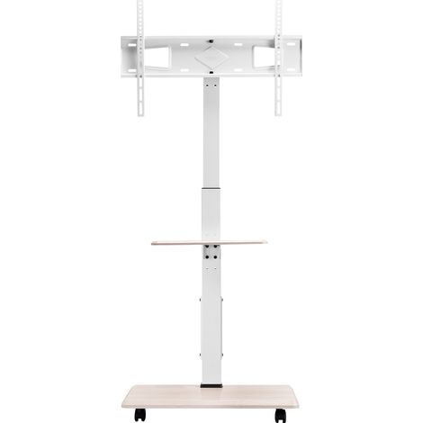 Mophorn Supporto TV con Rotelle per Schermi da 812,8-1778 mm, Capacità Massima 40 kg, Carrello Porta TV con Rotazione Laterale di 25° e Altezza Regolabile, Ripiano fino a 600 x 400 mm (1/5)