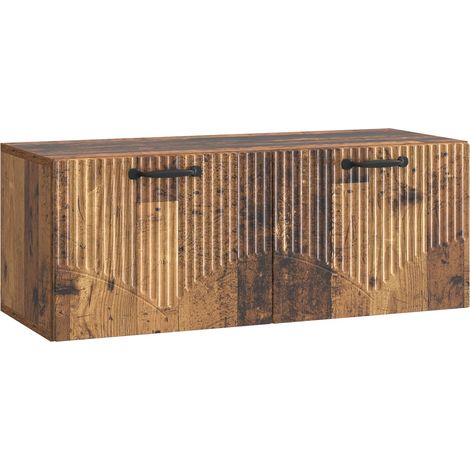 Maison Exclusive - Mobile Porta TV da Muro Legno antico 78,5 x 31 x 30 cm (1/5)