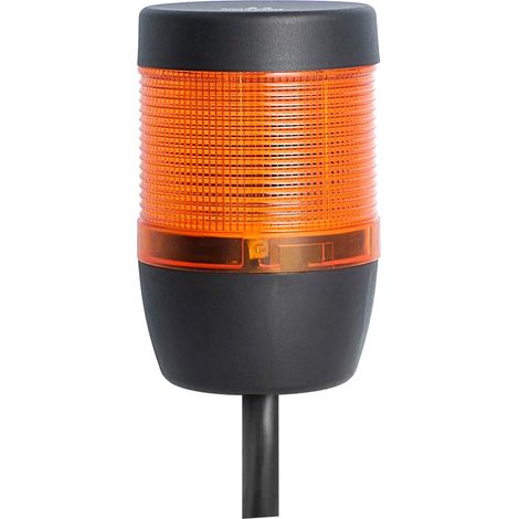 STEX24 Colonne de signalisation jaune, 70 mm, 24 V AC/DC, Feu clignotant à LED Câble 2,5 mètres, SS70-OB1/24 129 Technique de raccordement: Câble de raccordement - 1 Stück (1/2)