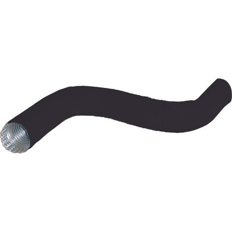 Tubo alluminio flessibile estensibile nero tubo all.d.50 massima estensione1,5mt nero