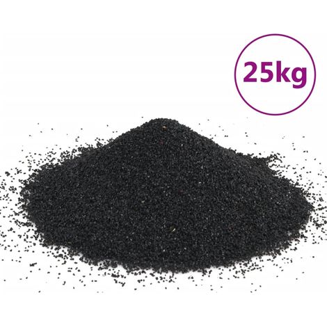 vidaXL Arena para acuario negra 25 kg 0,2-2 mm (1/2)