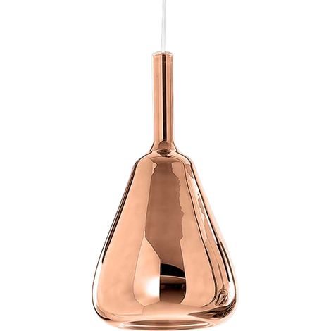 Ofelia S/11 Mini Suspension En Verre Borosilicate De Cuivre Miroir Avec Douille G9, Câble De 3 Mètres - Gea Luce (1/3)
