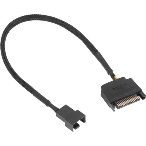 Câble adaptateur d'alimentation pour ventilateur SATA vers PWM 3/4 broches
