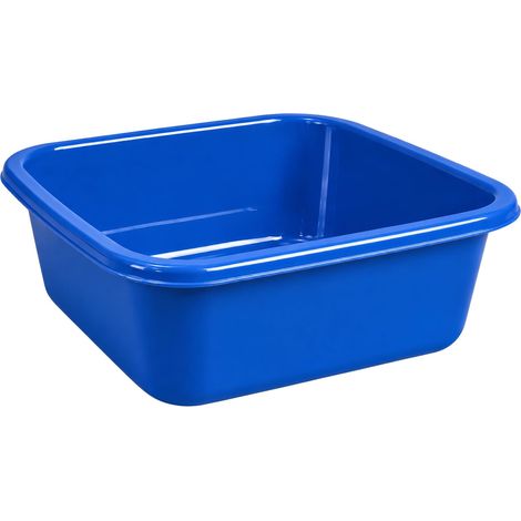 Bassine Carrée 10L Cuve de Lavage en Plastique Résistant Bassine Multi-Usages pour Cuisine Couleur Aléatoire (1/5)