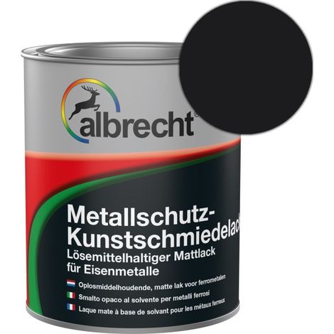 Albrecht Metallschutz-Kunstschmiedelack 375 ml schwarz matt Speziallack Metall (1/2)