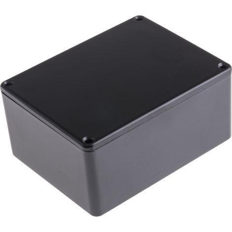 Boîtier RS PRO en Fonte d'aluminium, 114.7 x 89.7 x 55.1mm, Noir IP66, Blindé ( Prix pour 1 ) (1/2)