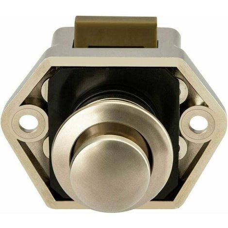 YMYNY Bouton Poussoir Loquet pour Camping-Car - Fermeture Porte Placard RV Caravane, Lot de 5 (Nickel)