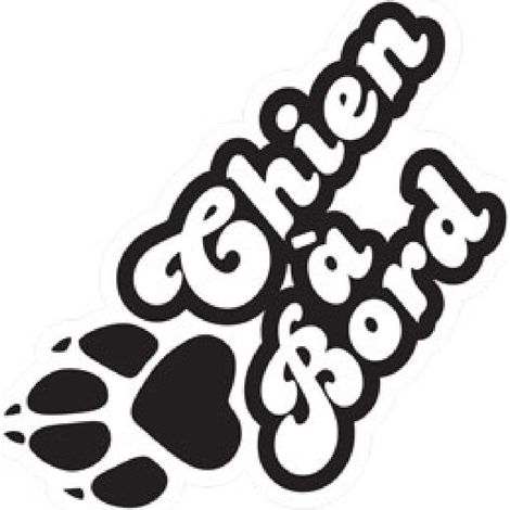 sticker Chien a bord 12x5cm