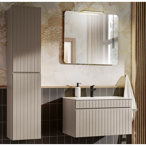 Ensemble meuble vasque + 3 éléments - 80 cm - Emblematic Cashmere - Livraison gratuite (1/5)