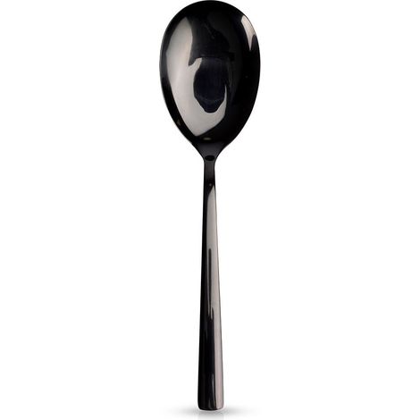 Cuillère à salade en acier noir NOIR 25 cm (1/5)