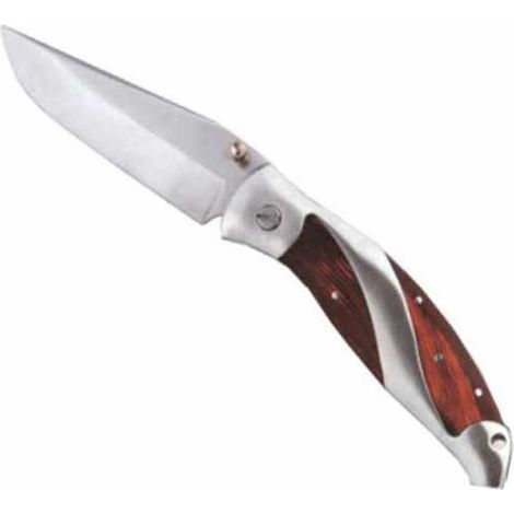Coltello da Tasca Manico Inox/Legno cm 20,0 Ausonia