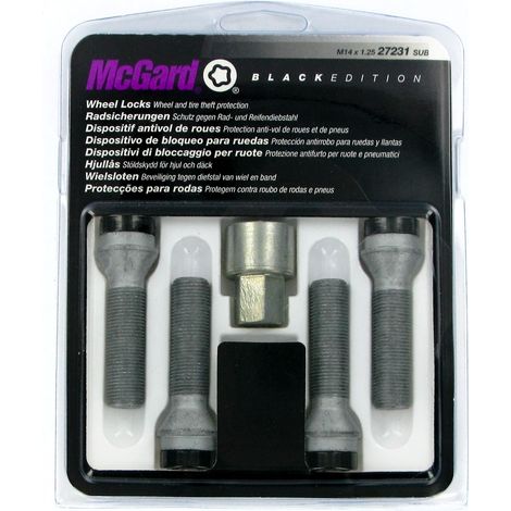 Bulloni conici, kit 4 pz - Black Edition - A250