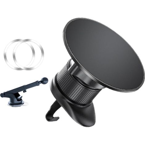 Support de téléphone Portable à Clip pour Grille d'aération de Voiture - Support de téléphone Portable réglable pour Grille d'aération, Support de Navigation dans Le véhicule, Support magnétique de (1/5)
