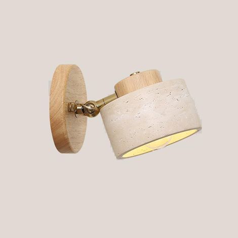 Applique Murale en Pierre Naturelle réglable en marbre pour Salle de Bain, Lampe Murale Rustique câblée de Ferme, éclairage Mural Moderne du Milieu du siècle pour Chambre à Coucher, Salon, ch (1/5)