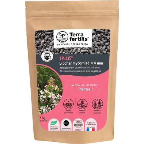 Fertilisant Arbres & Arbustes Mycorhizes + Biochar 1 kg (1/2)