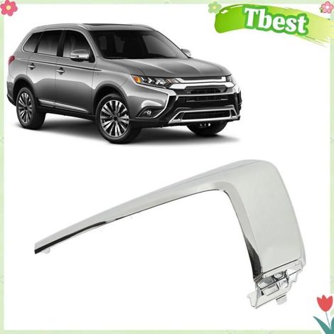 Tbest Moulure de pare-chocs Left Front Bumper Middle Molding Trim ABS Chrome For Outlander 2016-2020 auto kit Gauche Droit (1/5)