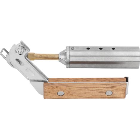 Torche Extérieure Pliable Haute Puissance Poignée Bois Portable pour Cuisson en Plein Air (1/5)