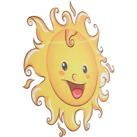 Sticker mural Soleil Souriant Totority autocollant en vinyle (1/5)
