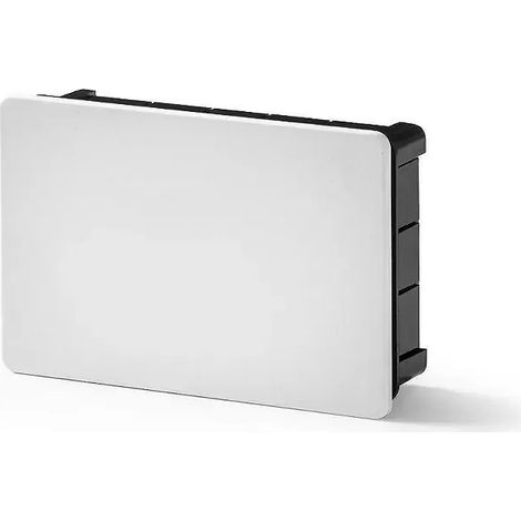 Caja Electricidad 160X100X50 Empotrar Famat Abs/Poliestireno  Negro Con Garras 3202 (1/2)