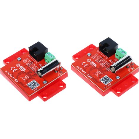 CONJUNTO DE CONVERTIDORES UTP/COAXIAL PARA TRANSMISIÓN LAN+POE XCOAX4-SET CONJUNTO DE 2 UNIDADES ATTE