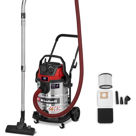 Einhell Nass-Trockensauger TE-VC 3080 SACL (1150 W, 220 mbar Saugleistung, 30 L Behälter, Staubschutzklasse L, HEPA-Filter, Filterreinigung, Automatiksteckdose, inkl. Zubehör) (1/5)