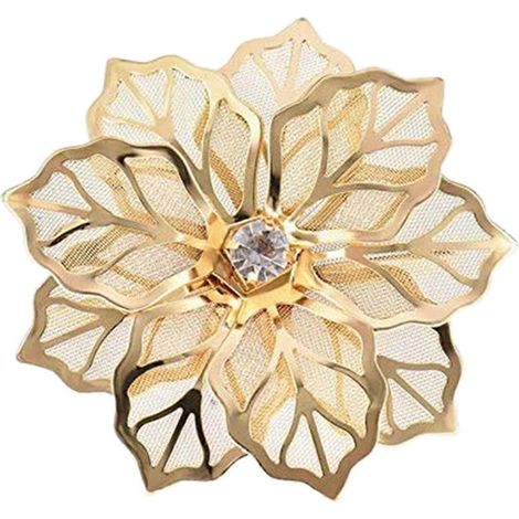 Lot de 36 ronds de serviette, anneaux plaqués or, adaptés à la décoration de table, mariages, dîners, fêtes, décorations à faire soi-même, plaqués or. (1/4)