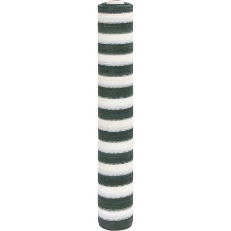 Zaunblende Grün und Weiß 1,5x25 m HDPE 195 g/m²