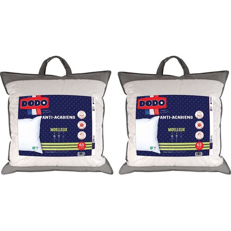 Lotto di 2 guanciali anti allergie 65x65 cm - DODO ACTI PLUS II