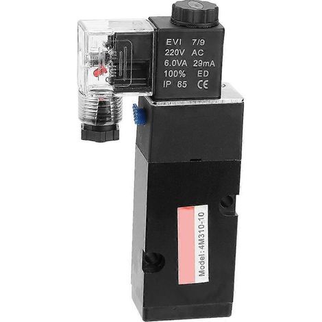 Électrovanne G1/4 pouce 4M310-8, vanne pilote 2 voies 5 ports (AC220V)