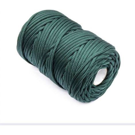 Treccia per veneziana in polipropilene Diam. 3 mm. verde scuro 50 mt.