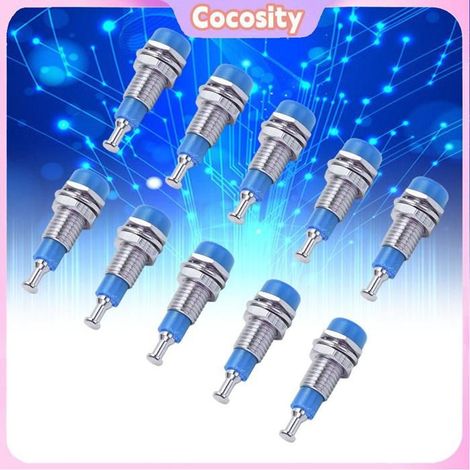 Cocosity Prise jack banane 2 mm J.40006 10 pièces/ensemble 2mm nickelé banane femelle prise Jack montage sur auto sonde Bleu (1/5)