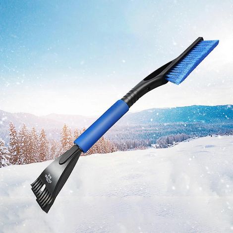 Outils de déneigement montés sur voiture, brosse à glace, pelles à glace, brosse de déneigement avec poignée en mousse confortable. (1/5)