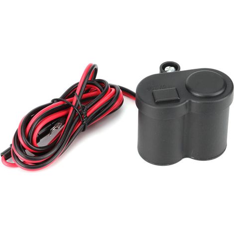 Jeffergarden Chargeur USB, briquet à cigares non toxique et sûr, résistant à l'abrasion, boîtier léger en ABS 12 V pour motos et vélos électriques (1/5)