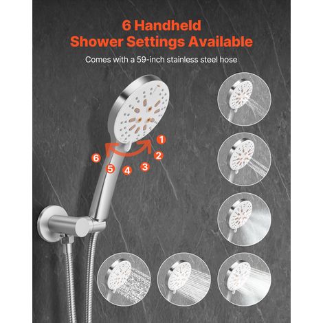 Ensemble de Robinetterie de Douche Encastrable Système de Douche (1/5)