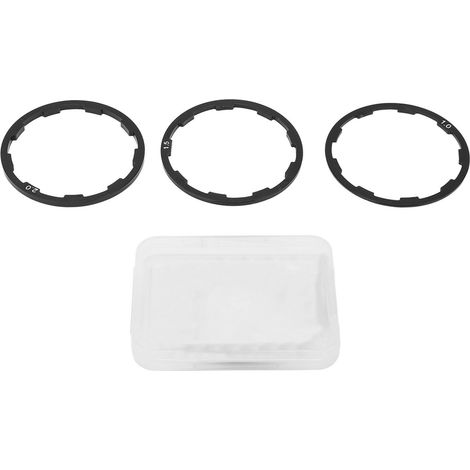 3 Pièces Joint de Volant Vélo en Alliage d'Aluminium Résistant à la Corrosion Léger 1mm 1.5mm 2mm Rondelle pour Bicyclette (1/5)