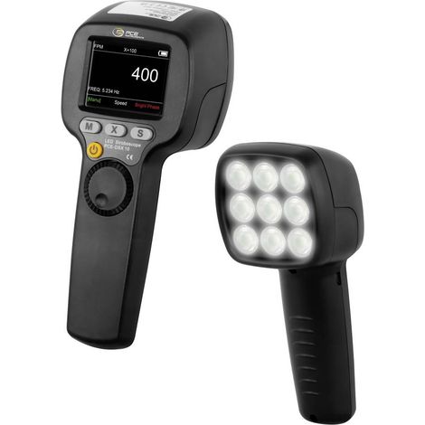 Stroboscopio digitale PCE Instruments PCE-DSX 10 … 60 999999 giri/min sorgente luminosa 9 LED´s 1500lxIP20 memoria (1/5)