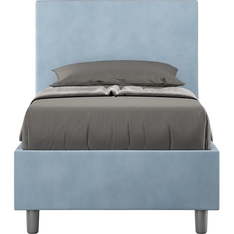 Divano 2 posti con Pouf Moderno in Tessuto - MARRAK - Colore: Grigio - Dimensione: 168x145 (1/4)