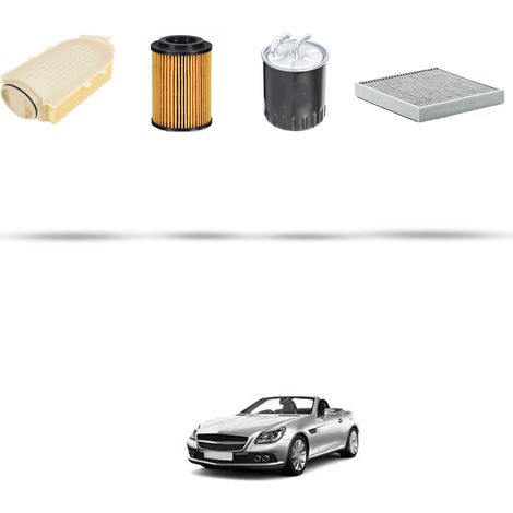 Kit tagliando 3 filtri compatibile con Mercedes Slk (R172) 250 CDI 150kw Dal 2012 (1/5)